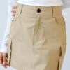 FINAL SALE - True Icon Cargo Mini Skirt -Trendy Clothing Store shopdressup kahki mini skirt 4