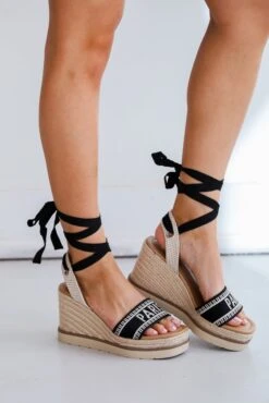 Take A Vacation Lace-Up Espadrille Wedges -Trendy Clothing Store shopdressup lace up espadrille sandals1 16