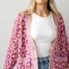 FINAL SALE - Going My Own Way Lavender Leopard Sweater Cardigan -Trendy Clothing Store shopdressup lavender leopard cardigan 10