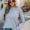 FINAL SALE - Stella Lightweight Knit Sweater - DOORBUSTER -Trendy Clothing Store shopdressup light weight knit top 2