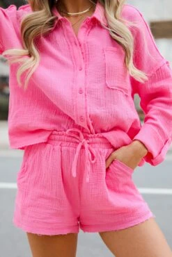 Breezy Getaway Linen Shorts - DU DEAL