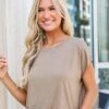 Catherine Mocha Everyday Tee - DU DEAL -Trendy Clothing Store shopdressup mocha tee 8