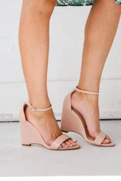 Part Of The Plan Nude Ankle Strap Wedges -Trendy Clothing Store shopdressup nude ankle strap wedges 8