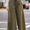FINAL SALE - Enhanced Energy Olive Wide Leg Pants -Trendy Clothing Store shopdressup olive wide leg pants 2