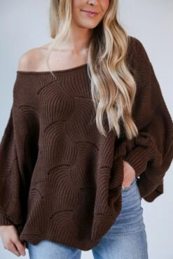 FINAL SALE - All Cozied Up Oversized Sweater -Trendy Clothing Store shopdressup oversized knit sweater 13