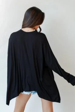 Laid Back Oversized Jersey Knit Top -Trendy Clothing Store shopdressup oversized knit top 31