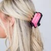 Gone Out West Pink Cowboy Boot Claw Hair Clip -Trendy Clothing Store shopdressup pink boot hair clip 2