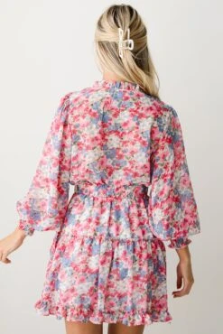 Finest Endeavor Pink Floral Mini Dress -Trendy Clothing Store shopdressup pink floral mini dress 10