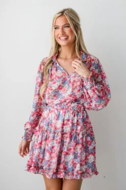 Finest Endeavor Pink Floral Mini Dress -Trendy Clothing Store shopdressup pink floral mini dress 3 0afc17c8 f17d 4bb6 8364 be5e1ab0897a