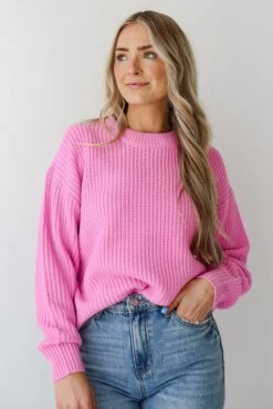 FINAL SALE - Adoring Darling Pink Oversized Sweater - DU DEAL -Trendy Clothing Store shopdressup pink oversized sweater 7
