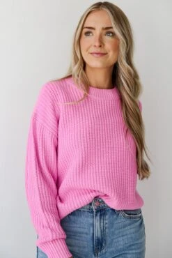 FINAL SALE - Adoring Darling Pink Oversized Sweater - DU DEAL -Trendy Clothing Store shopdressup pink oversized sweater 9