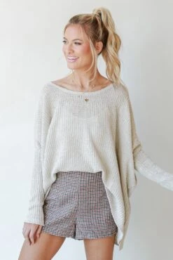 Current Mood Houndstooth Shorts -Trendy Clothing Store shopdressup plaid shorts 3