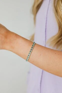 Ansley Rhinestone Bracelet -Trendy Clothing Store shopdressup rhinestone bracelet 7 105d02c1 df9c 4e1d b7df e64415bc3631