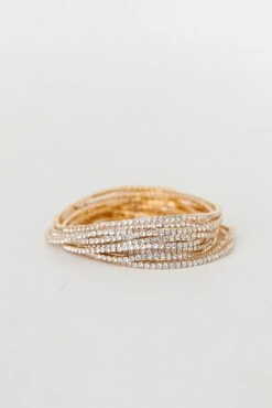 Hayden Rhinestone Bracelet Set -Trendy Clothing Store shopdressup rhinestone bracelet set 19