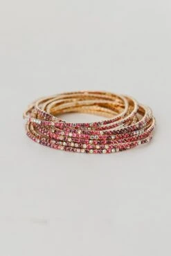 Hayden Rhinestone Bracelet Set -Trendy Clothing Store shopdressup rhinestone bracelet set 22