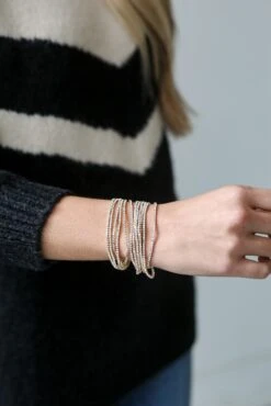 Hayden Rhinestone Bracelet Set -Trendy Clothing Store shopdressup rhinestone bracelet set 7