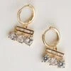 Reagan Gold Rhinestone Mini Hoop Earrings -Trendy Clothing Store shopdressup rhinestone mini hoop earrings 2 e77276da 0d92 4977 a9c1 63c5a19838a4