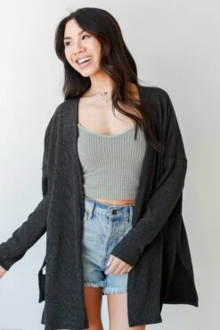 Good Idea Ribbed Cardigan -Trendy Clothing Store shopdressup ribbed cardigan1 6
