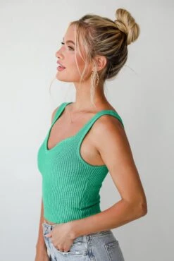 Breezy Pick Knit Tank -Trendy Clothing Store shopdressup ribbed cropped tank 12