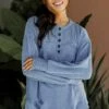 FINAL SALE - Easily Loved Corded Henley Top -Trendy Clothing Store shopdressup ribbed henley top 5e6ef0bc 7608 4685 b162 573167448a7c
