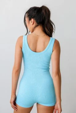 Down For Whatever Ribbed Seamless Romper - DU DEAL -Trendy Clothing Store shopdressup ribbed seamless romper 21