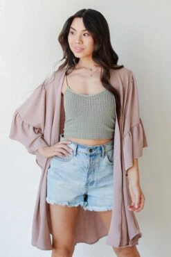 Keep Your Promises Ruffle Kimono -Trendy Clothing Store shopdressup ruffle kimono 20