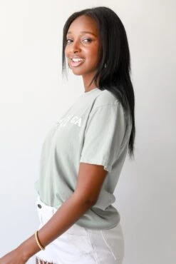 Sage Dahlonega Georgia Block Letter Tee -Trendy Clothing Store shopdressup sage dahlonega tee 5