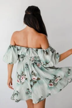 Exceptional Grace Sage Floral Mini Dress -Trendy Clothing Store shopdressup sage floral mini dress 10 fd127014 e84f 4b06 888f 39f9287828e6