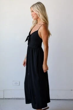 Epitome Of Allure Tie-Front Midi Dress -Trendy Clothing Store shopdressup tie front midi dress 14