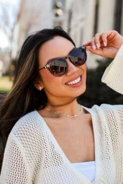 Always Your Favorite Tortoise Round Sunglasses