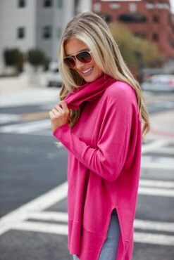 FINAL SALE - Gabby Turtleneck Oversized Sweater -Trendy Clothing Store shopdressup turtleneck sweater 4 93656fef 96e0 44cc 946b 0f730f7cdde8