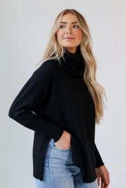 FINAL SALE - Gabby Turtleneck Oversized Sweater -Trendy Clothing Store shopdressup turtleneck sweater 9 42367a46 d9e6 4869 9016 bb4567f99554