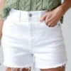Demi White Denim Shorts -Trendy Clothing Store shopdressup white denim shorts 3 8341ffd3 d8ed 48a6 8d43 08be978e4835