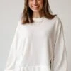 FINAL SALE - Comfy Fascination Ivory Oversized Pullover -Trendy Clothing Store shopdressup white pullover