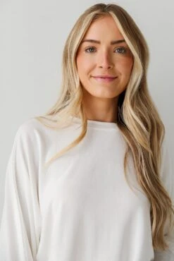 FINAL SALE - Forever Comfy Ivory Ribbed Knit Oversized Top -Trendy Clothing Store shopdressup white ribbed top 5 038e7c9d b689 4538 bac7 4be7e6806dfd