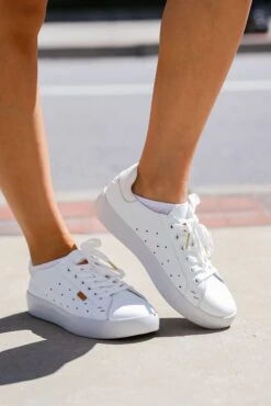 Walk With Confidence White Sneakers