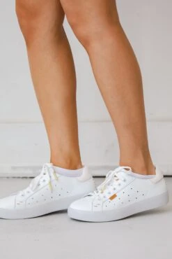 Walk With Confidence White Sneakers -Trendy Clothing Store shopdressup white sneakers 7