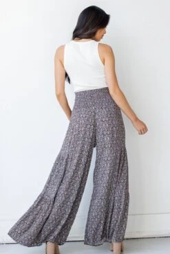Dreamy Destination Wide Leg Pants -Trendy Clothing Store shopdressup wide leg tiered pants 8